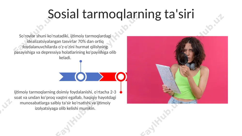 nki ularning tanqidiy fikrlash qobiliyati hali yetarlicha shakllanmagan. oavning ta'siri oav savodxonligini rivojlantirish usullari oav savodxonligini oshirish uchun kamida 3 ta turli manbadan (gazeta, televidenie, internet) axborot olish va ularni tahlil qilish, manbalarni tekshirish ko'nikmalarini rivojlantirish muhim. fikrlash qobiliyatini rivojlantirish uchun haftada kamida 2 marta turli oav kontentini (yangiliklar, hujjatli filmlar, maqolalar) tahlil qilish va shaxsiy fikrlarni shakllantirish tavsiya etiladi. reklama va marketingning ta'siri brend loyaliği va mijozlarning sodiqligi kabi marketing tushunchalari, reklama orqali shakllantiriladi va potentsial ravishda iste'molchilarni milliardlab dollarlik xarajatlarga undaydi. reklama va marketing, iste'molchilarning 70% gacha xarid qarorlariga ta'sir qiladi, bu esa manipulyativ texnikalar va noaniq ma'lumotlardan foydalanish xavfini oshiradi. oav savodxonligi nima? zamonaviy dunyoda oav savodxonligi 70% dan ortiq axborotni iste’mol qiladigan odamlar uchun haqiqatni yolg’ondan ajratish, dezinformatsiyaga qarshi turish va xolis fikrlash uchun muhim ko'nikma hisoblanadi. oav savodxonligi – bu axborotni tanqidiy tahlil qilish, 5w1h (kim? nima? qaerda? qachon? nima uchun? qanday?) uslubi yordamida manbalarni …