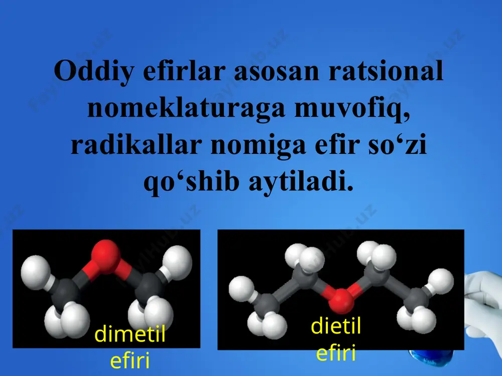 efirlar. olinishi va xossalari - Page 5