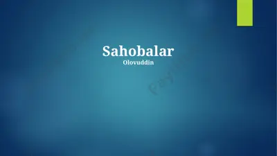 sahobalar — PPTX