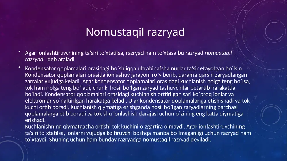 gazlarda elektr toki o’tish protsessi - Page 5