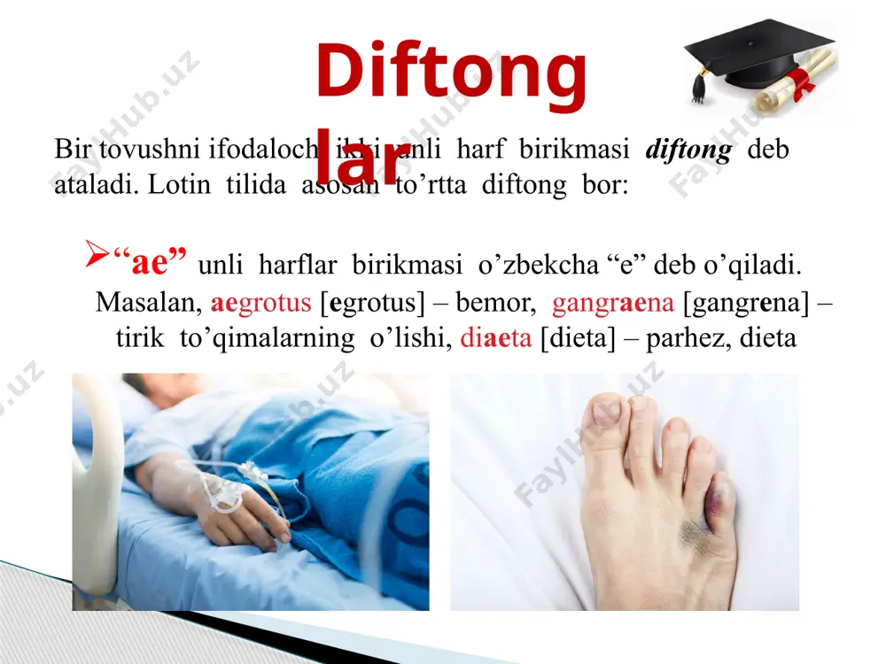 ophagia, dyspnoē, aloē vera, assimilatio, sanctio, separatio, ambulantia, aqua, antiquarium, antiquitas, colloquium; combustio, foetus, suggestio, aphtha, sanguis, quinque. bucca ligamentum quyada brerilgan so’zlarni alaffuziga e’tibor berib o’qing va yod oling: uyga vazifa: dars tugadi e’tiboringiz uchun rahmat !!! lotin tili va tibbiy terminologiya o’qituvchisi djalilova z.o. image1.jpeg image2.png image3.jpeg image4.jpeg image5.jpeg image6.png image7.jpeg image8.png image9.jpeg image10.jpeg image11.jpeg image12.jpeg image13.png image14.jpeg image15.jpeg image16.png image17.jpeg image18.png image19.png image20.jpeg image21.jpeg image22.jpeg image23.png /docprops/thumbnail.jpeg