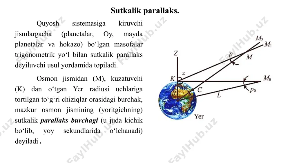 sutkalik va sutkalik-gorizontal parallaks - Page 3