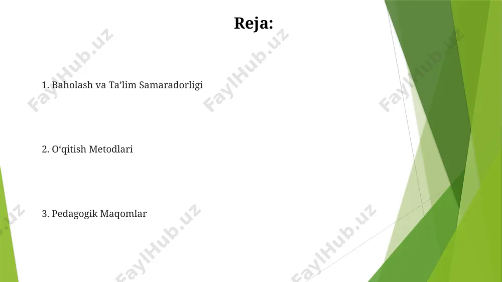 arini yaxshilashga yordam beradi. motivatsiya va ragʻbatlantirish taqdirlash tizimi, masalan, har 5 ta muvaffaqiyatli topshiriqdan keyin kichik mukofotlar berish, o'quvchilarning ishtiroki va motivatsiyasini 20% ga oshirishi mumkin. o'yinlashtirish (gamification) elementlarini qo'llash orqali, o'quv jarayonini qiziqarli va raqobatbardosh qilib, o'quvchilarning motivatsiyasi va faolligi 30% gacha oshishi mumkin. interaktiv oʻqitish texnologiyalari onlayn interaktiv platforma va lms (learning management system) lar, 100 dan ortiq o'quvchi bilan bir vaqtda real vaqtda aloqa o'rnatish imkoniyatini taqdim etib, samarali masofaviy ta'limni ta'minlaydi. interaktiv o'qitish texnologiyalari, masalan, simulyatsiya va o'yinlashtirish, o'quvchilarning faol ishtirokini 20% dan 80% gacha oshirishi va bilimlarni yaxshiroq o'zlashtirishga yordam berishi mumkin. muloqotning turli shakli individual muloqot, ya'ni o'qituvchi bilan yakka tartibdagi suhbatlar, o'quvchining noyob ehtiyojlarini aniqlash va individual yondashuvni ta'minlashda muhim rol o'ynaydi. muloqotning interfaol shakli, masalan, munozaralar yoki guruhdagi ishlar, o'quvchilarning faol ishtirokini ta'minlaydi va ularning fikrlash qobiliyatini 30% ga oshirishi mumkin. innovatsion pedagogik yondashuvlar gamifikasiya va o'yinlashtirish elementlarini qo'llash orqali o'quv …