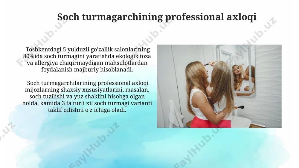 soch turmaklash va uni parvarish qilish etikasi - Page 5