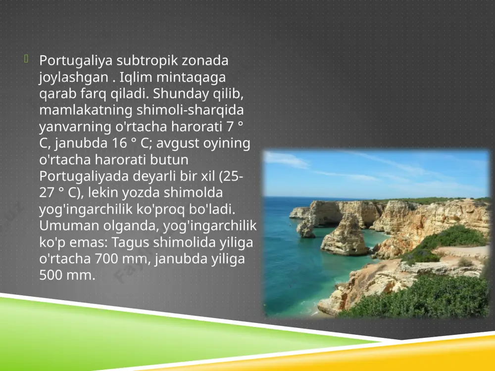 ladigan yerlar egallaydi; uzumchilik, mevachilik, zaytun ekish. chorvachilikda, chorvachilikda, qoʻychilikda, choʻchqachilikda, baliqchilikda. asosiy tashqi savdo hamkorlari yevropa hamjamiyatiga kiruvchi davlatlardir. xorijiy turizm - yiliga taxminan 10 million kishi. aholi portugaliya aholisi uzoq vaqtdan beri kashfiyotlar davrida, portugallar barcha qit'alarda joylasha boshlaganlarida boshlangan emigratsiyaga bog'liq. emigratsiya bugun ham davom etmoqda. asosiy sabab, boshqa yevropa mamlakatlariga nisbatan iqtisodiy rivojlanishning yetarli emasligi. ikkinchi jahon urushidan keyin 1 millionga yaqin aholi portugaliyani tark etdi. har yili 20 dan 80 minggacha odam mamlakatni tark etadi. mamlakatning turli mintaqalarida aholining ko'payish darajasi bir xil emas - shimolda u janubga qaraganda yuqori . aholi emigratsiya bugun ham davom etmoqda. asosiy sabab, boshqa yevropa mamlakatlariga nisbatan iqtisodiy rivojlanishning yetarli emasligi. ikkinchi jahon urushidan keyin 1 millionga yaqin aholi portugaliyani tark etdi. har yili 20 dan 80 minggacha odam mamlakatni tark etadi. mamlakatning turli mintaqalarida aholining ko'payish darajasi bir xil emas - shimolda u janubga qaraganda yuqori . aholisi …