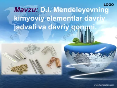d.i. mendeleyevning kimyoviy elementlar davriy jadvali va davriy qonuni — PPTX