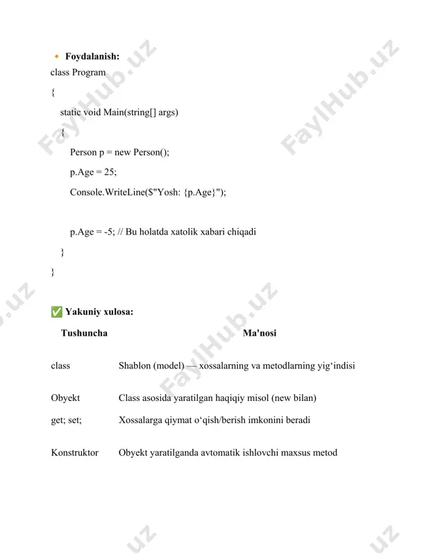 sinflar va obyektlar - Page 5