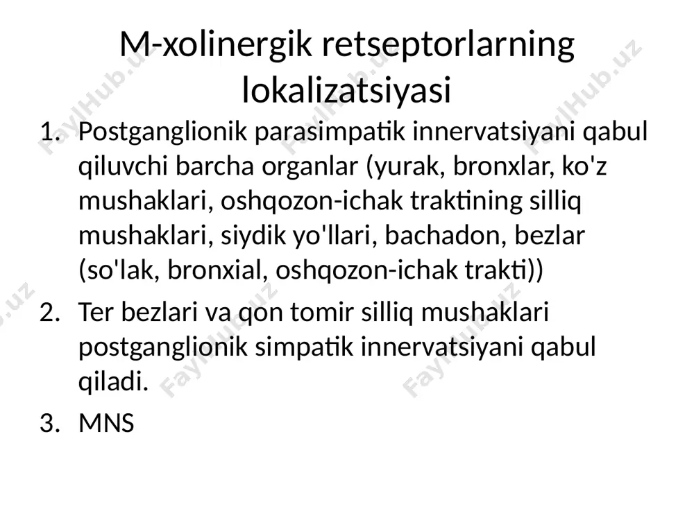 nitrozin). isonitrozin ga afzallik beriladi, chunki markaziy asab tizimiga yaxshi kirib boradi fiziologikantagonist - teskari fiziologik ta'sirni keltirib chiqaradi kimyoviyantagonist - zaharli modda bilan o'zaro ta'sir qiladi n - xolinomimetiklar sitizin (sititon) lobelin ular qisqa vaqt davomida harakat qilishadi (vena ichiga yuborish bilan 2-5 minut), ya'ni. ularning harakati "sakrashga o'xshaydi" farmakologik ta'siri: 1. nafas olishni rag'batlantirish (tezlashtirish va chuqurlashtirish) 2. vazokonstriksiya, qon bosimining oshishi nafas olishni stimulyatsiya qilish mexanizmi karotid sinus zonasining h-xolinergik retseptorlari qo'zg'alganda, medulla oblongatadagi nafas olish markazi refleksli ravishda qo'zg'aladi. vazokonstriksiya va qon bosimini oshirish mexanizmi buyrak usti bezi medullasining xromafin hujayralarining h-xolinergik retseptorlarini rag'batlantiradi, bu qonga katexolaminlarning chiqarilishini oshiradi. simpatik gangliyalarning h-xolinergik retseptorlarini rag'batlantiradi, shu bilan birga qon tomirlariga simpatik ta'sir ko'rsatadi. karotid sinus zonasida h-xolinergik retseptorlarini rag'batlantiradi, medulla oblongatadagi vazomotor markaz esa refleksli ravishda qo'zg'aladi. foydalanish uchun ko'rsatmalar nafas olish depressiyasi yoki uni to'xtatish tahdidireflekslarni saqlab turganda(co2 bilan zaharlanish, mexanik asfiksiya, cho'kish, elektr toki urishi, …