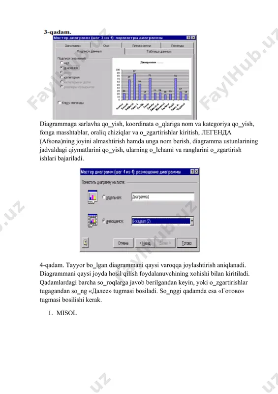 microsoft excel жадвал мухарририда амалиy ishlar bajarish - Page 3