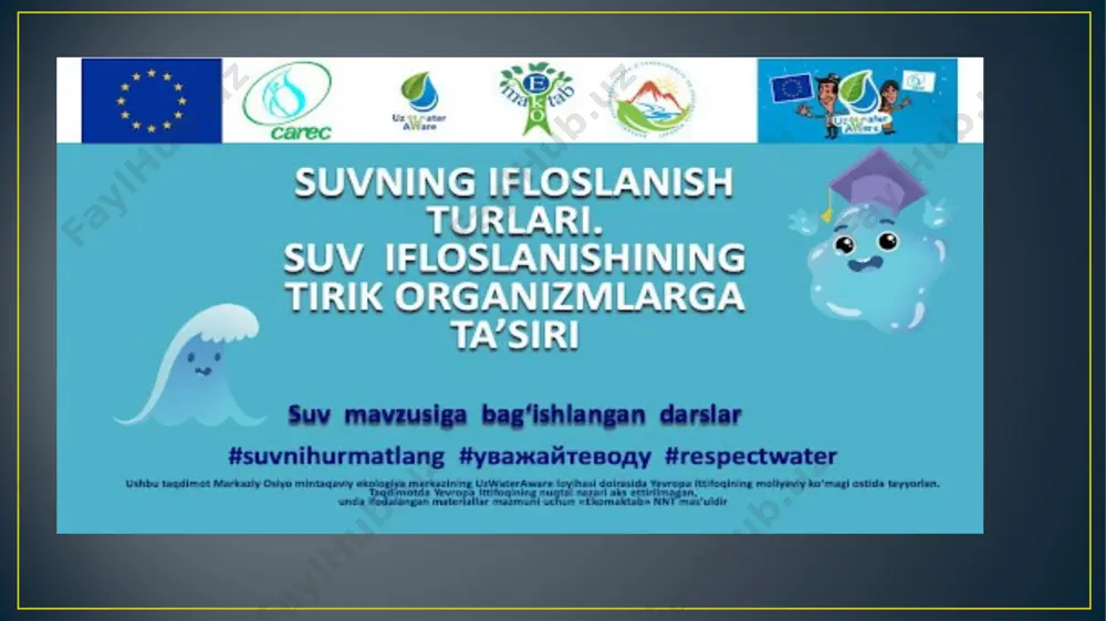 oqova suv tarkibidagi ifloslanishni aniqlash - Page 5
