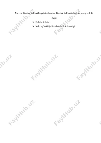 bolalar folklori — DOC