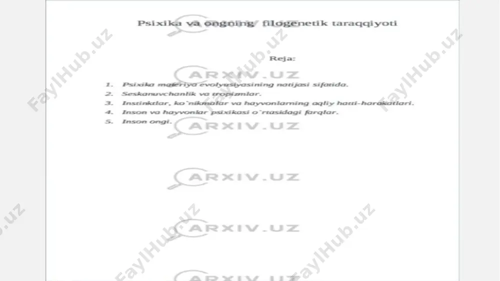 psixikaning filogenetik taraqqiyoti - Page 2