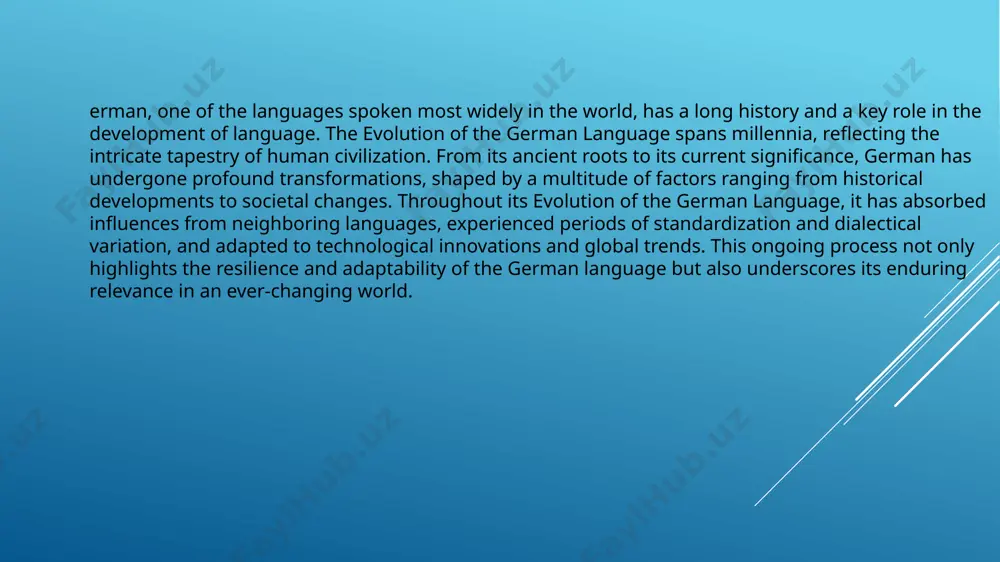 loanwords and linguistic elements from these classical languages. over time, as germanic-speaking communities continued to interact with speakers of latin and greek, the evolution of the german language continued to be shaped by these external influences, contributing to its development into a distinct language family within the indo-european linguistic framework early development of germanic languages different dialects and forms of the germanic language arose as the germanic tribes moved and established themselves throughout europe. old high german and old saxon, among other languages, developed from these dialects. the evolution of the german language can be observed through the transition from these early dialects to more standardized forms of german over time. as speakers of germanic languages interacted and exchanged ideas with one another, the evolution of the german language continued to progress, leading to the emergence of distinct linguistic varieties and contributing to the rich tapestry of the german language …