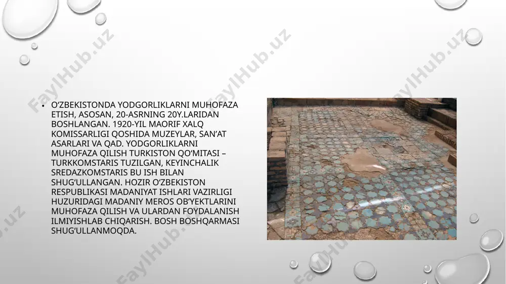 tarixiy va madaniy yodgorliklarni saqlash - Page 4