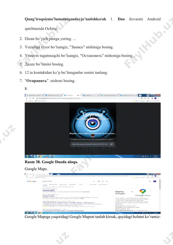 ning namunalari box.com, disk.yandex.ru, dropbox.com. ushbu xizmatlar fayllarni saqlash va sinxronlashtirish xizmatini namoyish etadi. fayl bulutli ombori - bu bulutli xizmat ko’rsatuvchi provayderda joylashgan, ma’lum uskunalar bilan bog’liq bo’lmagan va internet orqali kirish imkoniga ega bo’lgan ma’lumotlarni saqlash joyi. word, excel, powerpoint hujjatlari, musiqa va videofayllarni saqlash, ularni hamkasblar va talabalar bilan bo’lishish imkonini beradi. ular shuningdek, platformalararo fayllarni sinxronlashtirishni amalga oshirish imkoniyatini beradi. diigo.com, bitta eslatma (microsoft-dan). ushbu xizmatlar xatcho’plarni saqlash bo’yicha xizmatlardir.ushbu manbalar sizga xatcho’plarni saqlash, ularni guruhlash, ularga kirish huquqini ochish va ushbu manbalarga eslatmalarni, turli xil xatcho’plarni saqlash, ularga sharhlar yozish va xatcho’plarni guruhlarga ajratish imkonini beradi. xususiyat shundaki, birgalikda tahrirlash bilan xatcho’plarga jamoaviy kirishni, har qanday qurilma va brauzerdan ishni tashkil qilish imkoniyatini taqdim etish mumkin. ta’lim uchun google apps. google har qanday brauzer oynasida (mozilla firefox, google chrome, opera, internet explorer, safari va boshqalar) internetga ulanadigan ko’plab dasturlar va xizmatlarni ishlab chiqadi va taqdim …