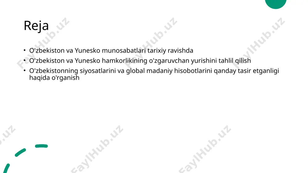 t standartlarini ta'minlashga qaratilgan amaliyotlardir. o'zbekistonning yunesko bilan munosabatlari o'z siyosatini shakllantirishda ahamiyatli ahamiyatga ega. bu munosabatlar global integratsiyani ta'minlashda muhim ahamiyatga ega. o'zbekiston va yunesko o'rtasidagi munosabatlarning ilmiy muamolalar va madaniy diplomatiya sohasidagi ahamiyati, mamlakatning dunyo madaniyati bo'yicha rivojlanishiga ko'p yordam beradi. o'zbekiston va yunesko ta'lim hamkorliklarining ahamiyati o'zbekiston va yunesko hamkorliklarida ta'lim sohasidagi muhim roli, ilmiy va madaniy bilimlarni o'zaro almashish, yuksak darajadagi ta'limga e'tibor berish, ijtimoiy rivojlanishga qo'llanish va milliy mirasdagi muhofazani ta'minlashda katta ahamiyatga ega. photo by anton sobotyak on unsplash yunesko bilan olib borilayotgan madaniy asosiy ishlar 1 unesco bilan yaxshi munosabatlarning o'rni yunesko bilan olib borilayotgan madaniy asosiy ishlar, o'zbekistonning xalqaro tajribasi va hamkorlik imkoniyatlarini ta'kidlaydi. 2 madaniy mirasni saqlash va o'zlashtirish yunesko bilan olib borilayotgan madaniy asosiy ishlar orqali o'zbekiston, tarixiy obidalarni saqlash va turli sohalar bo'yicha tadqiqotlar yuritadi. 3 ta'lim sohasidagi innovatsiyalar o'zbekiston va unesco hamkorlikida yaratilgan innovatsiyalar, ta'lim sohasidagi yangiliklarni o'rganish …