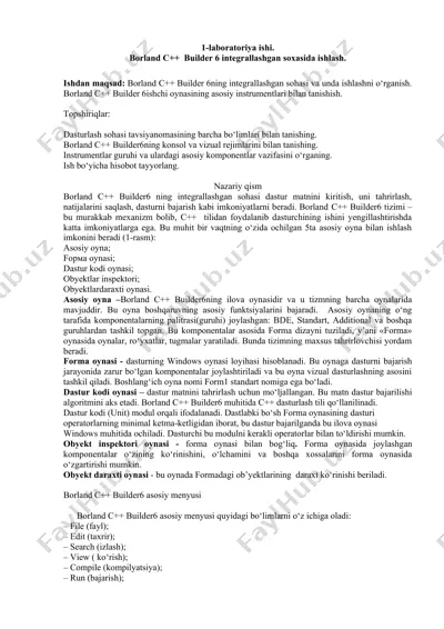 borland c++ builder 6 — DOCX