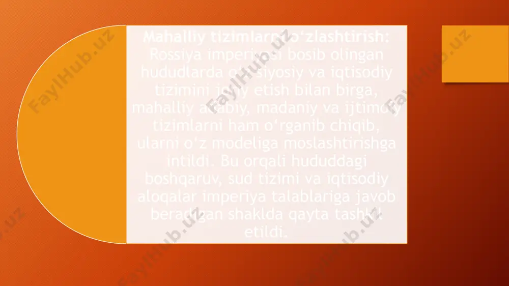 chor rossiya hukumronligi davrida davlat va huquq - Page 5