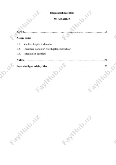 ishqalanish kuchlari — DOCX