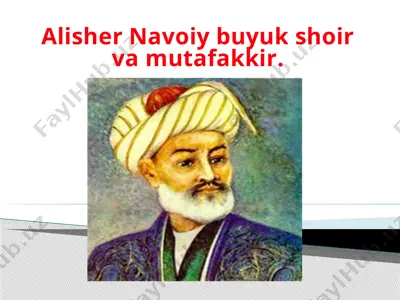 alisher navoiy — PPTX