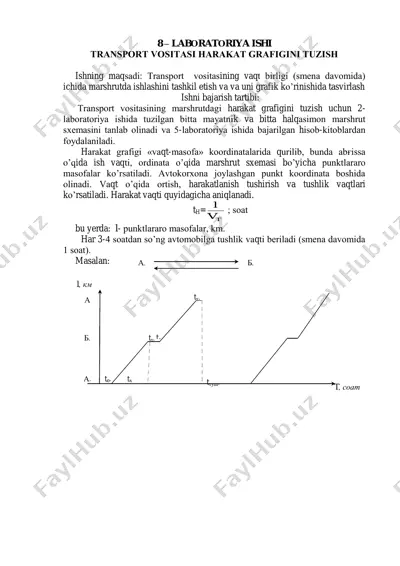 transpоrt vоsitasi harakat grafigi — PDF