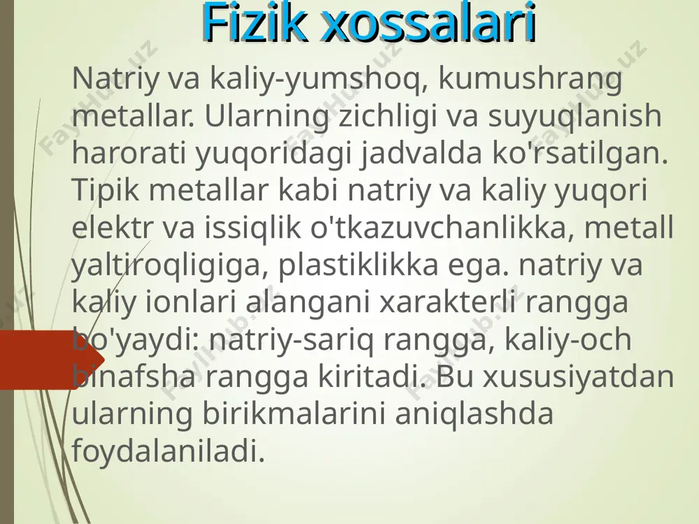 "natriy va kaliyning xossalari" - Page 5