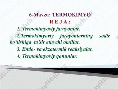 termokimyo — PPTX