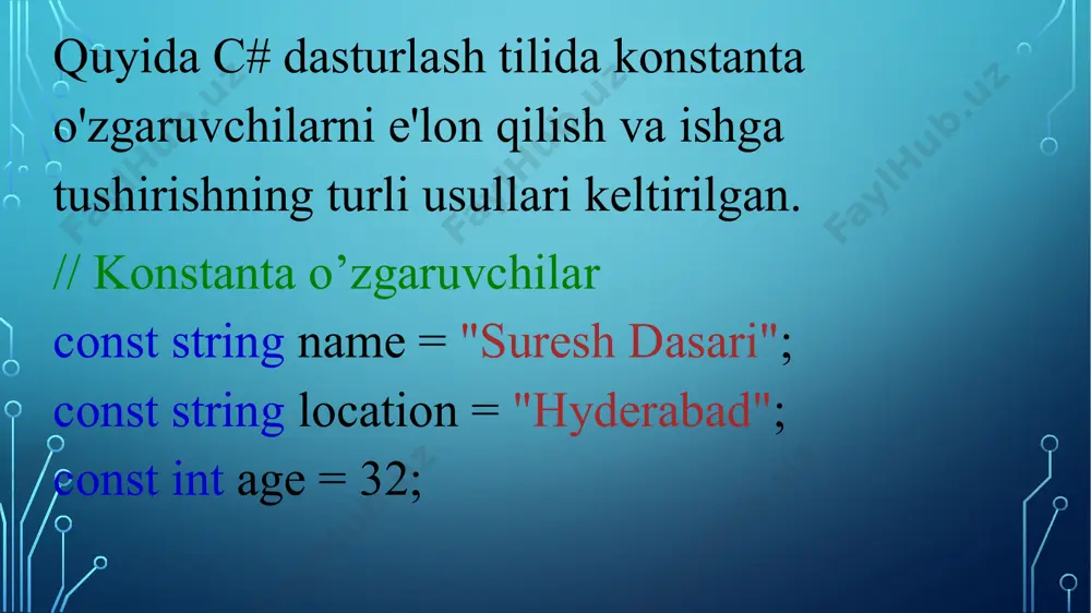 konstanta maydonlar - Page 5