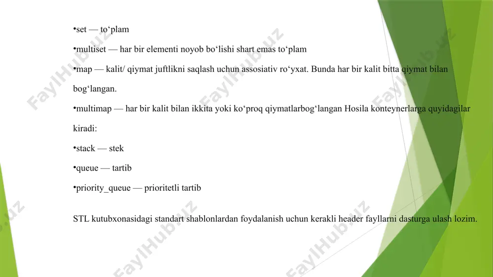 konteynerlar ustida amallar bajarish - Page 3