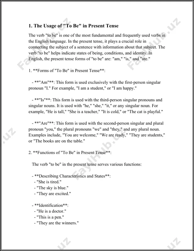 ntal verbs in the english language and is crucial in constructing sentences. in its past tense form, this verb takes on distinct forms: "was" and "were." these forms play a vital role in english grammar as they help to indicate that an action or a situation occurred in the past. understanding the usage of "to be" in the past tense is important for anyone learning english. 1. **forms of "to be" in the past tense**: - "was" is used with the first person singular ("i"), third person singular ("he," "she," "it"), and singular nouns. - "were" is used with the second person singular and plural ("you"), first person plural ("we"), third person plural ("they"), and plural nouns. 2. **singular and plural usage**: - singular: "i was," "he was," "she was," "it was," and "the cat was." - plural: "we were," "you were," "they were," and "the cats were." 3. **examples …