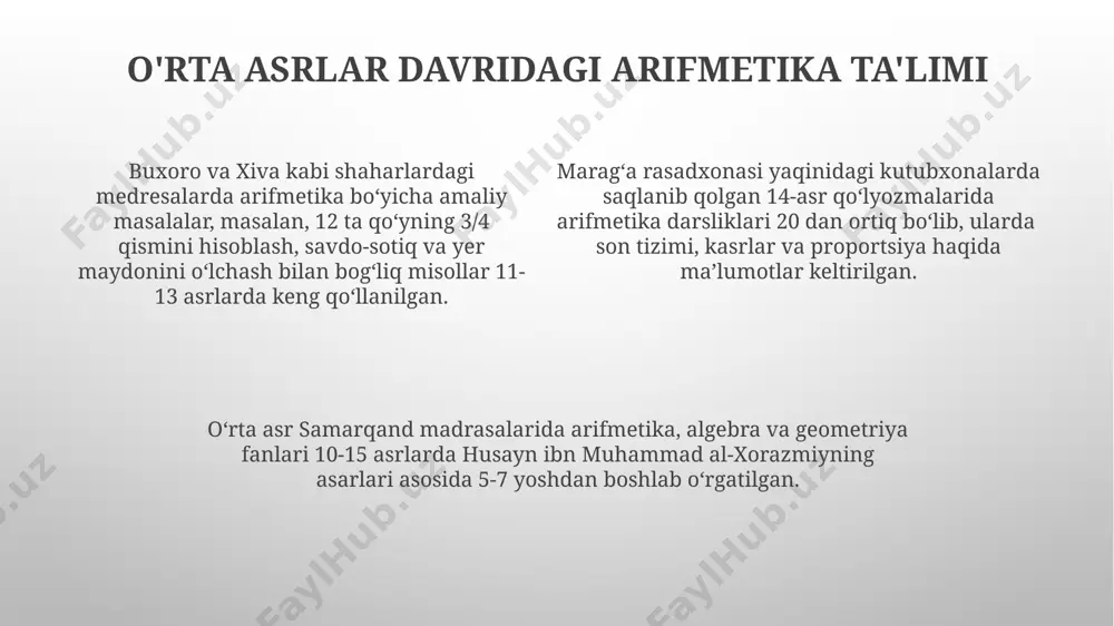 o‘rta osiyoda arifmetika taraqqiyoti va uning o‘qitilish tarixi - Page 4