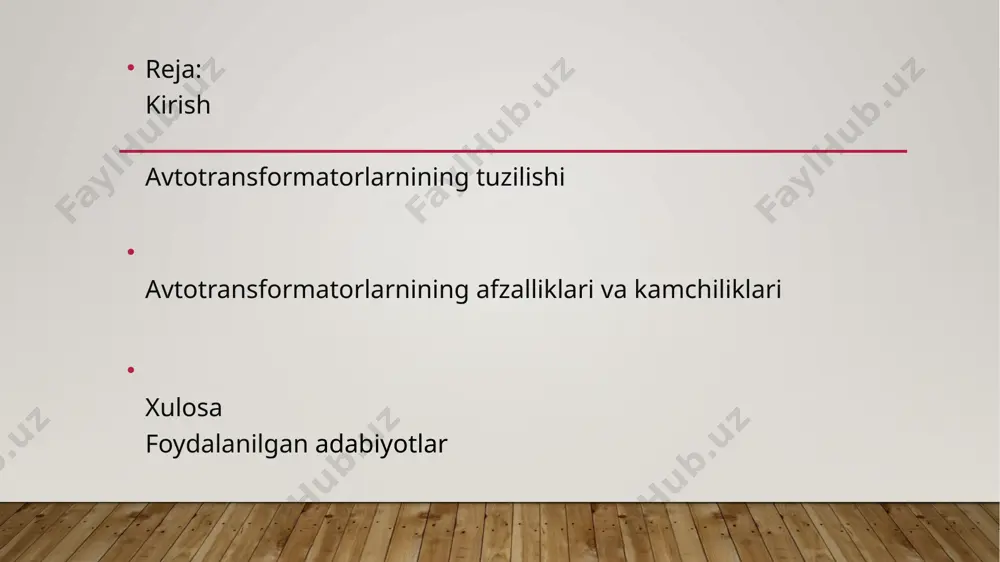 va sanoat elektr jihozlarini sozlash va sinovdan o'tkazish uchun ishlatiladi, avtomatik boshqaruv moslamalari, laboratoriya stendlarida-lagerlar, aloqa moslamalari va boshqalar. quvvat uch fazali avtotransformatorlar kuchli elektr motorlarining boshlang'ich kuchlanishini kamaytirish uchun ishlatilishi mumkin. avtotransformator an'anaviy transformatordan asosiy farqi - yadroli ikkinchi lasanning yo'qligi. ikkilamchi o'rashlarning roli galvanik aloqaga ega bo'lgan burilishlarning alohida guruhlari tomonidan amalga oshiriladi. bu guruhlar alohida elektr izolyatsiyasini talab qilmaydi. avtotransformatorlar qo‘llashning eng maqsadga muvofiq rejimi transformatsiyalash koeffit­sientining ka < 2 dir. transfor­matsiyalash koeffitsienti katta bo‘lganda avtotransformator eng katta kamchilik­lari quyidagilardan iborat: 1. avtotransformator pasaytiruvchi bo‘lganda q.t. toki kattaligidir. 3.2-rasmdagi a va x klemmalar qisqa tutashtirilganda u1 kuchlanish chulg‘am­ning juda kichik q.t. qarshiligiga ega bo‘lgan o‘ramlar soni aa ga qo‘yilgan bo‘ladi. bunda avtotransformator q.t.ning xavfli ta’siridan o‘z-o‘zini himoya qilaolmaydi. shu sababli, q.t. toklari avtotransformator zanjiriga ulangan boshqa elektr qurilmalar hisobiga cheklanadi. 2. yuk chulg‘ami va qk tomoni orasidagi elektrik bog‘lanish; bu barcha chulg‘amlarni kuchaytirilgan darajada elektr izolyasiyalashni talab …