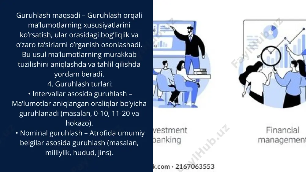 statistik jamlash va guruhlash - Page 4