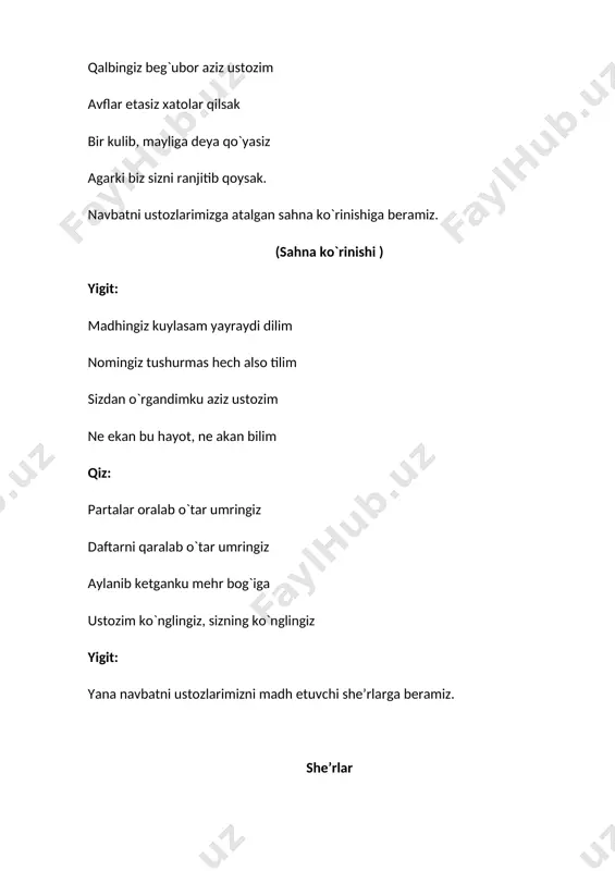 oktabr ustoz va murabbiylar kuniga bag`ishlangan bayram tadbiri - Page 5