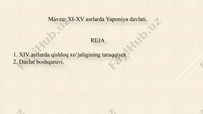 yaponiya davlati haqida — PPTX