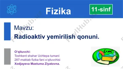 radioaktivlik — PPTX