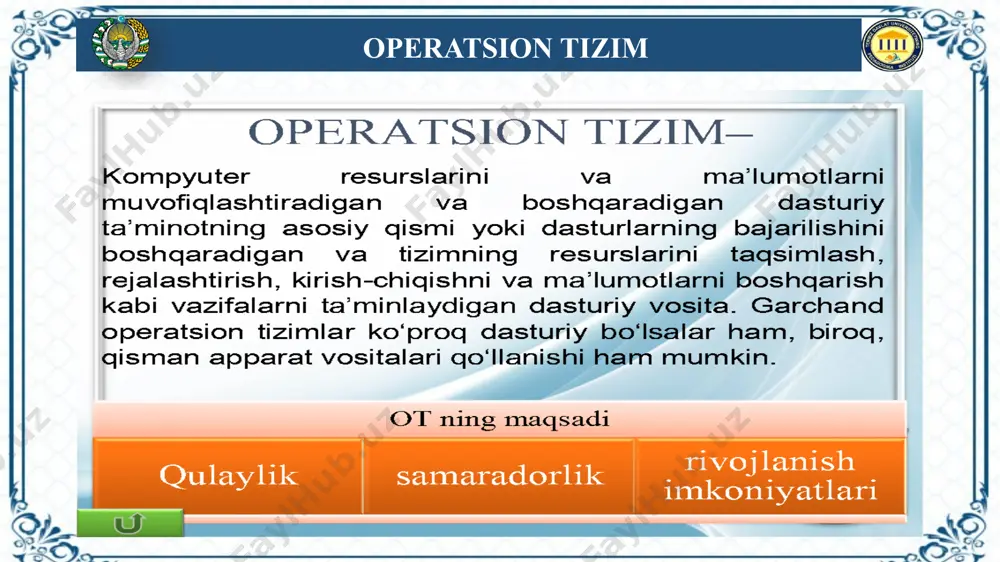 operatsion sistemalar va ularning turlari - Page 3