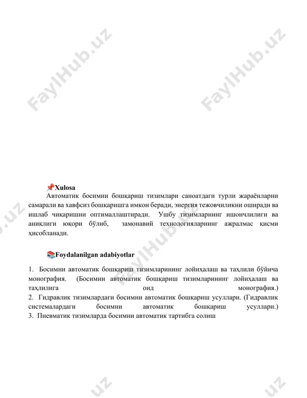 avtomatik bosim boshqarish tizimi - Page 5