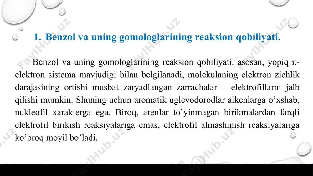 aromatik uglevodorodlar asosida olinadigan dori preparatlari. taqdimot 11 bet. - Page 3