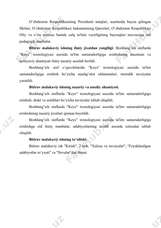 nonim tarzda ishlatila boshladi. keyingi o'n yilliklarda pedagog olimlar va o'qituvchilar diqqatini jalb qilgan masalalardan biri pedagogik texnologiya (pt) hisoblanadi. bu mavzuning ilmiy ishlarda, hisobotlarda, maxsus davriy nashrlarda qizg'in o'rganilayotganligi, bahs-munozaraga sababchi bo'layotganligi ham ta'lim-tarbiyada uning o'rni naqadar muhimligiga guvohlik beradi. mavjud materiallarni jamlash, uning nazariy va amaliy jihatlarini o'zbekiston respublikasining «ta'lim to'g'risida»gi qonuni hamda «kadrlar tayyorlash milliy dasturi» talablari asosida tahlil qilish, pirovard natijada, qator konseptual texnologiyaning empirik asosini yaratishga harakat qilish, shuningdek, uni ilmiy bilimlar doirasiga o'tkazish kabi ishlar ham jadal davom ettirilmoqda. avvalo, nega bugunga kelib pedagogik texnologiyaga qiziqish shunchalik kuchaydi, degan savol tug'iladi. aytish mumkinki, rivojlanayotgan davlatlarda, birinchi navbatda, pedagogik texnologiyaga ta'lim sohasidagi siyosatning bosh vazifasi sifatida qarab kelingan. bunday yondashish yunesko tomonidan ham ma'qullandi va 1972-yilda «ta'limni rivojlantirish masalalari» bo'yicha xalqaro komissiya tashkil topdi. bu komissiya zamonaviy texnologiya-ta'limni modernizatsiyalashda harakatlantiruvchi kuchdir, deb baholadi. muhimi shundaki prezidentimiz i.a.karimov tomonidan milliy dasturni ro'yobga chiqarish bosqichlari har jihatdan …