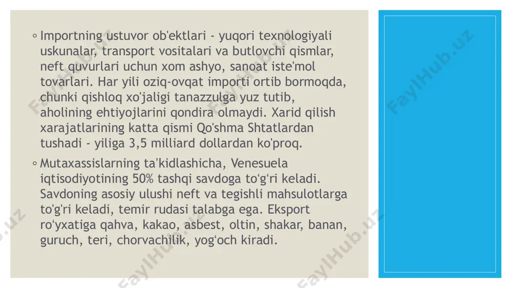 venesuela yalpi ichki maxsuloti va statistikasi - Page 4