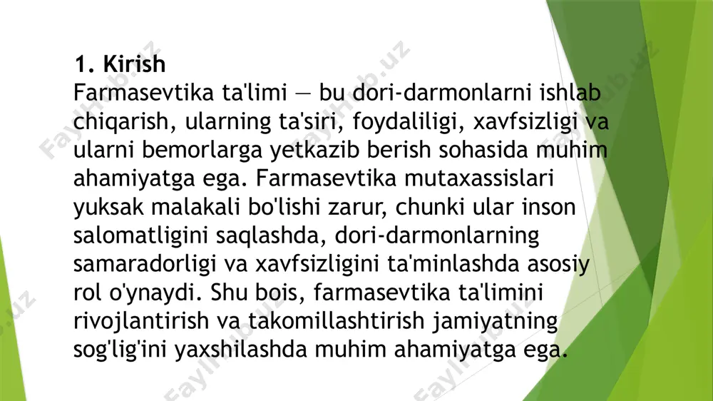 farmasevtika ta'limini rivojlantirish - Page 3