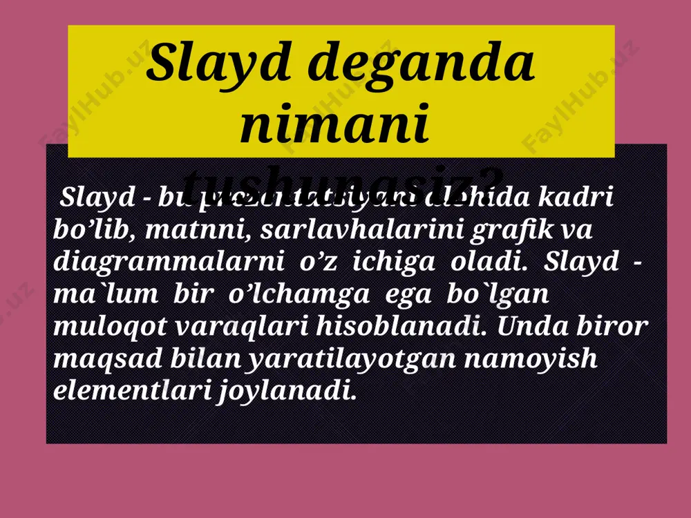 power point dasturlari yordamida disklarga ko’rgazmali qurollar tayyorlash - Page 5