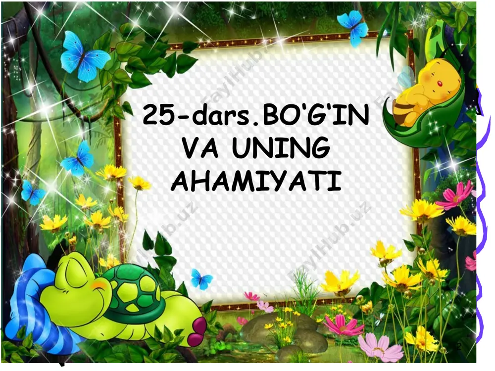 o‘g‘in bo‘ladi: mak - tab - ga. bo‘g‘inlar ochiq va yopiq bo‘g‘inlarga bo‘linadi. unli bilan tugaydigan bo‘g‘in ochiq bo‘g‘in, undosh bilan tugaydigan bo‘g‘in yopiq bo‘g‘in hisoblanadi. masalan: u - mar so‘zida birinchi bo‘g‘in ochiq, ikkinchi bo‘g‘in yopiq hisoblanadi 11 12 13 uyga vazifa 14 1. “oq oltin” – pul birligi. 2. maroqli – xasis. 3. uy hayvoni – tog‘ hayvoni. 4. yozuv quroli – poliz ekini. 5. idish – idish. 15 e’tiboringiz uchun rahmat!! image1.png image2.png image3.png image4.jpeg image5.jpeg image6.png image7.png image8.png image9.png image10.png image11.png image12.png image13.png image14.png image15.png
