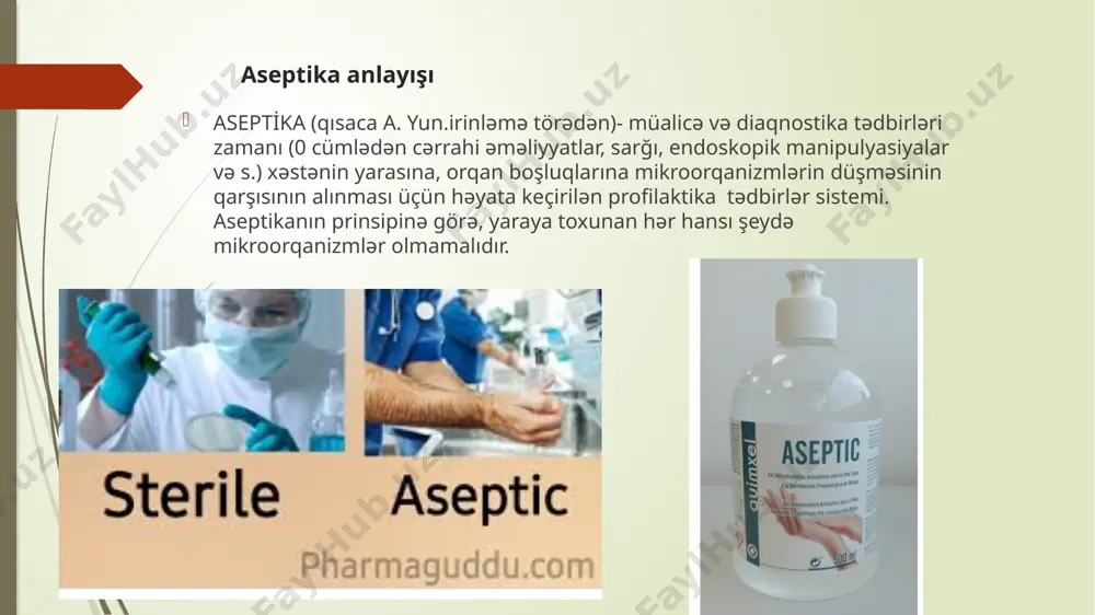 aloji ocaqda və tam orqanizmdə mikrobların məhv edilməsi üçün tədbirlər kompleksi. hələ qədim dövrlərdə həkimlər yaranı zərərsizləşdirmək üçün közərmiş dəmirdən, qaynar yağdan istifadə etmişlər. antiseptikanın elmi əsası l. paster terefinden qoyulmusdur. c. listerin bu sahədə iki əsas xidməti olmuşdur: o, özündən əvvəl antiseptika sahəsində olan fikirləri sistemləşdirərək bitkin bir təlim yaratmışdır; ən əsası isə, bu təlimi praktikaya – klinik cərrahlığa tətbiq etmişdir.antiseptika aseptika ilə birlikdə müasir cərrahiyyənin əsasını təşkil edir. antiseptikanın mexaniki, fiziki, kimyəvi, bioloji və qarışıq növləri var. mexaniki antiseptika yarada mikrobların miqdarını azaltmaq, onların həyat fəaliyyəti üçün əlverişsiz şərait yaratmaq üçün yaranın cərrahi işlənməsi – yad cisimlərin, ölmüş və infeksiyalaşmış toxumaların mexaniki təmizlənməsi, şişkinlik və ciblərin açılması, yuyulması və s. tədbirlər yara infeksiyalarının müalicəsində mühüm rol oynayır. fiziki antiseptikada yara sekretini soran hiqroskopik sarğılar, yara ifrazatını sarğıya çəkən hipertonik məhlullar, habelə ultrasəs, ultrabənövşəyi şüalar tətbiq edilir. kimyəvi antiseptika üçün bakterisid və ya bakteriostatik təsirə malik kimyəvi maddələr istifadə …