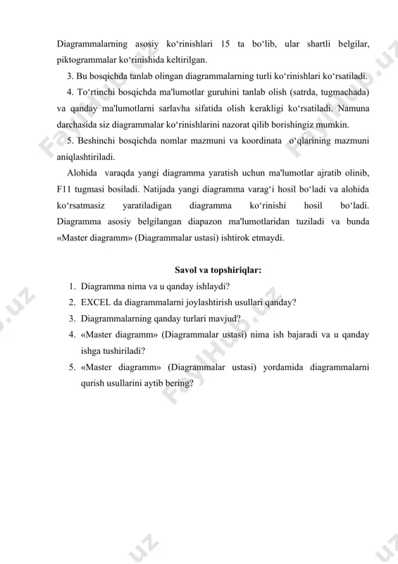 diagrammalar bilan ishlash - Page 5