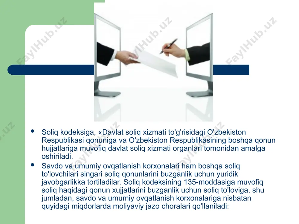 savdo va umumiy ovqatlanish tizimini soliqqa tortish - Page 5