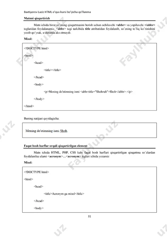 html o'quv kui bo'yicha go'lanma - Page 3