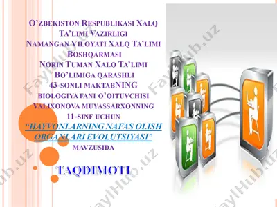 hayvonlarning nafas olish organlari evolutsiyasi — PPT
