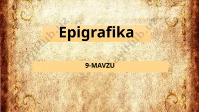 epigrafika — PPTX